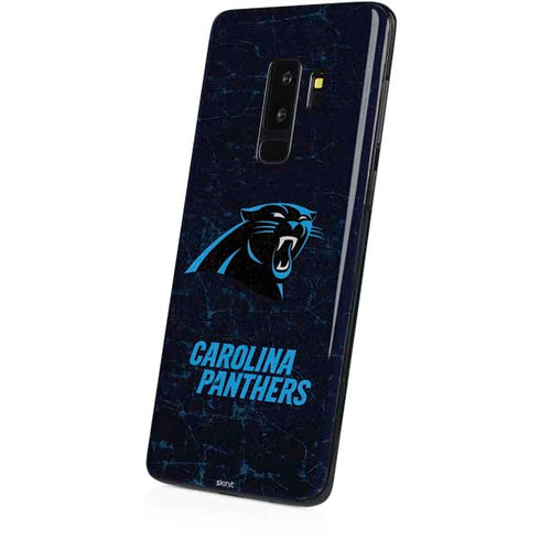NFL Carolina Panthers Distressed Galaxy S9 Plus Skin