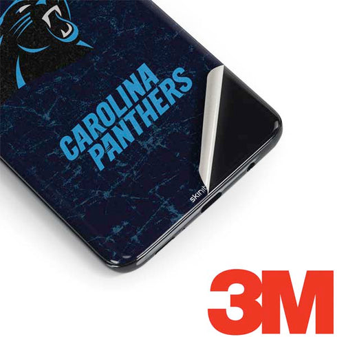 NFL Carolina Panthers Distressed Galaxy S9 Skin
