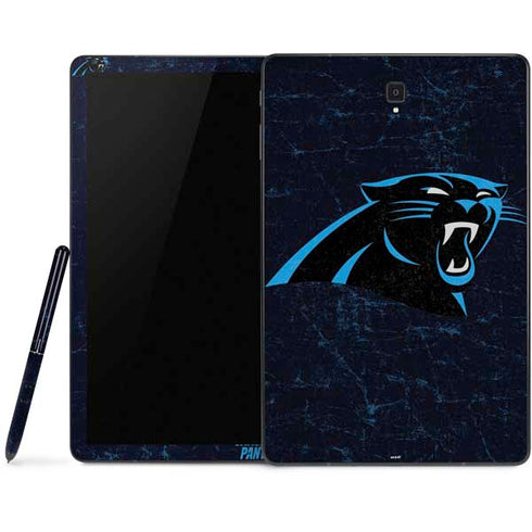 NFL Carolina Panthers Distressed Samsung Galaxy Tab Skin