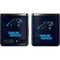 NFL Carolina Panthers Distressed Galaxy Z Flip Skin