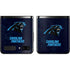 NFL Carolina Panthers Distressed Galaxy Z Flip Skin