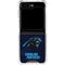 NFL Carolina Panthers Distressed Galaxy Z Flip5 5G Clear Case