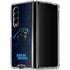 NFL Carolina Panthers Distressed Galaxy Z Fold4 5G Clear Case