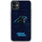 NFL Carolina Panthers Distressed iPhone 11 Clear Case
