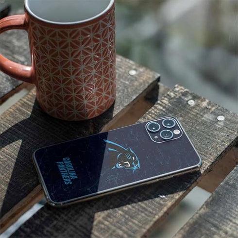 NFL Carolina Panthers Distressed iPhone 11 Pro Skin