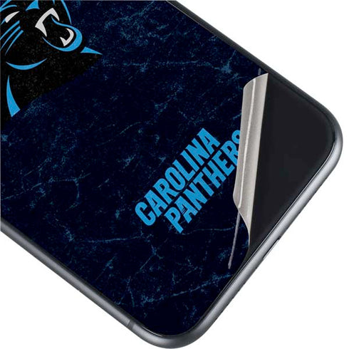 NFL Carolina Panthers Distressed iPhone 11 Skin