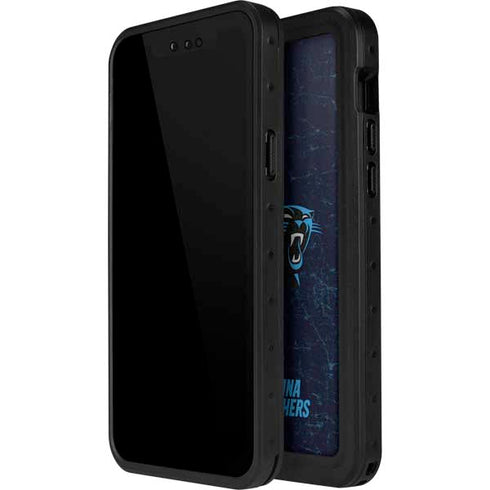 NFL Carolina Panthers Distressed iPhone 12 Mini Waterproof Case