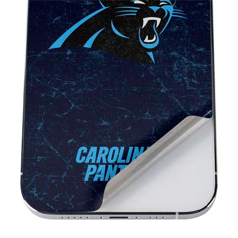NFL Carolina Panthers Distressed iPhone 12 Pro Max Skin