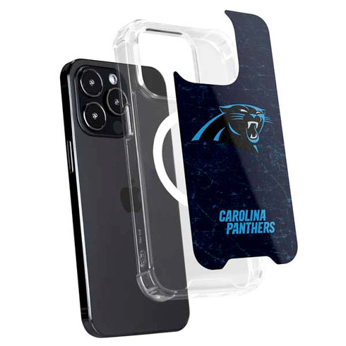 NFL Carolina Panthers Distressed iPhone 13 Pro Max MagSafe Case