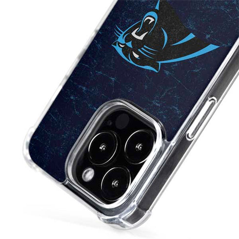 NFL Carolina Panthers Distressed iPhone 15 Pro MagSafe Case