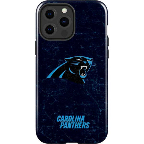 NFL Carolina Panthers Distressed iPhone 15 Pro Max Impact Case