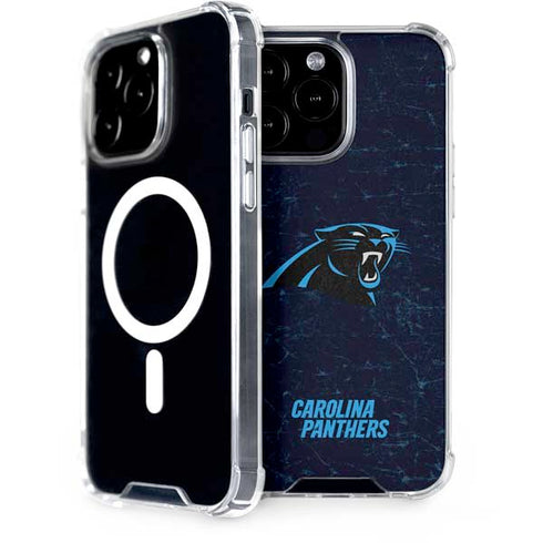 NFL Carolina Panthers Distressed iPhone 14 Pro Max MagSafe Case