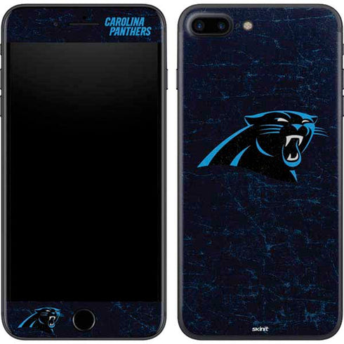 NFL Carolina Panthers Distressed iPhone 8 Plus Skin