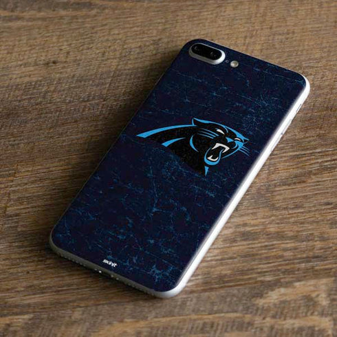 NFL Carolina Panthers Distressed iPhone 8 Plus Skin