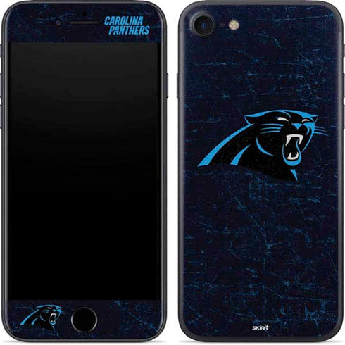 NFL Carolina Panthers Distressed iPhone SE (2nd & 3rd Gen) Skin