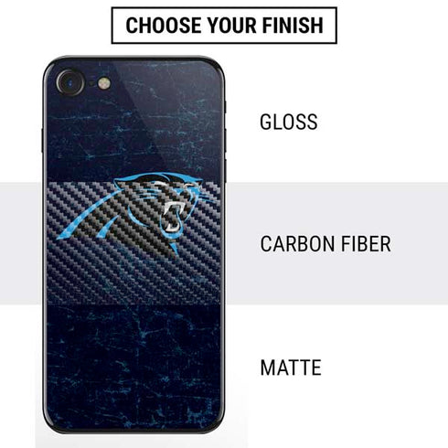 NFL Carolina Panthers Distressed iPhone SE (2nd & 3rd Gen) Skin