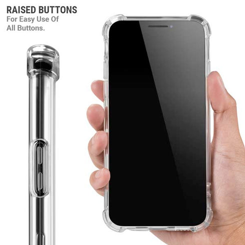 NFL Carolina Panthers Distressed iPhone XS Max Clear Case