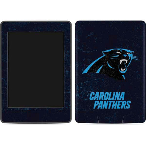 NFL Carolina Panthers Distressed Amazon Kindle Skin