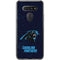 NFL Carolina Panthers Distressed LG K51/Q51 Clear Case