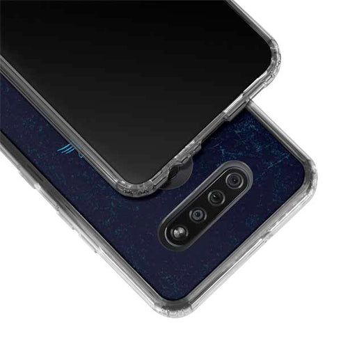 NFL Carolina Panthers Distressed LG K51/Q51 Clear Case