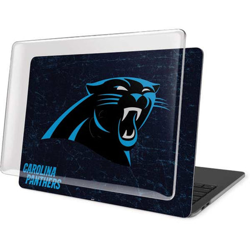 NFL Carolina Panthers Distressed MacBook Pro 13in (2020) Case plus Skin