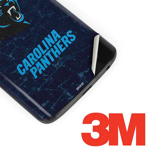 NFL Carolina Panthers Distressed Moto G6 Skin