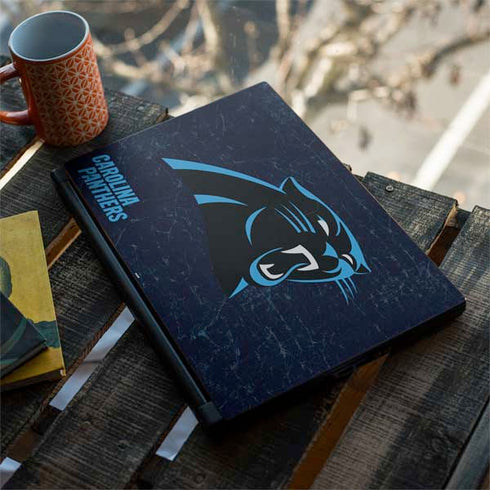 NFL Carolina Panthers Distressed MSI GS65 Stealth Laptop Skin