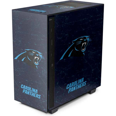 NFL Carolina Panthers Distressed NZXT H510 Compact ATX Mid-Tower Case Skin