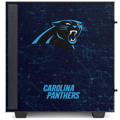 NFL Carolina Panthers Distressed NZXT H510 Compact ATX Mid-Tower Case Skin