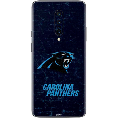 NFL Carolina Panthers Distressed OnePlus 7 Pro Skin