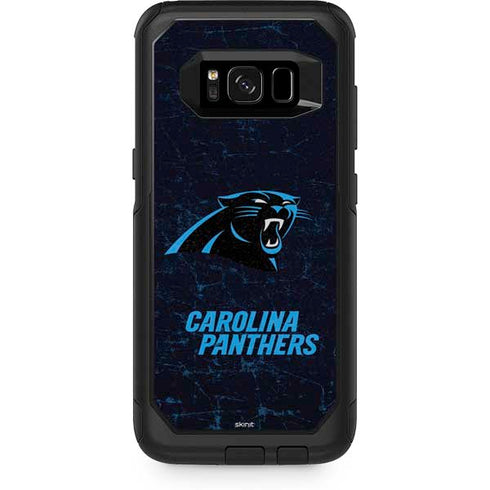 NFL Carolina Panthers Distressed Otterbox Commuter Galaxy Skin