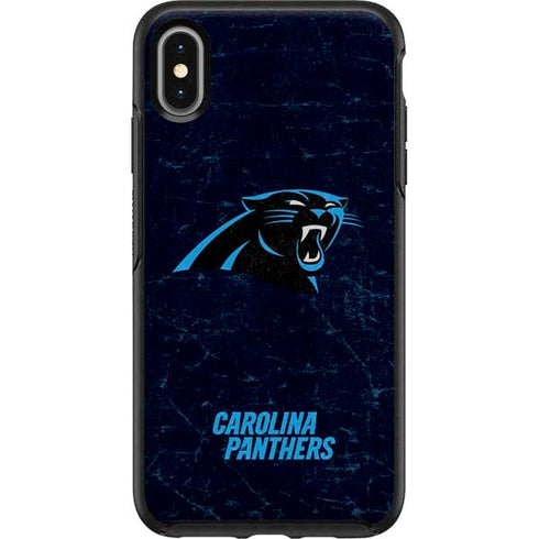 NFL Carolina Panthers Distressed Otterbox Symmetry iPhone Skin