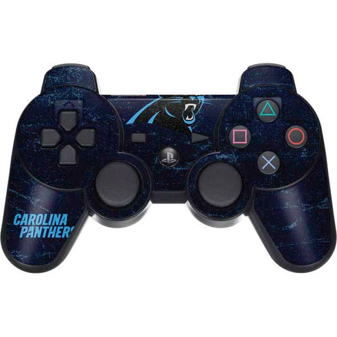 NFL Carolina Panthers Distressed PS3 Dual Shock wireless controller Skin