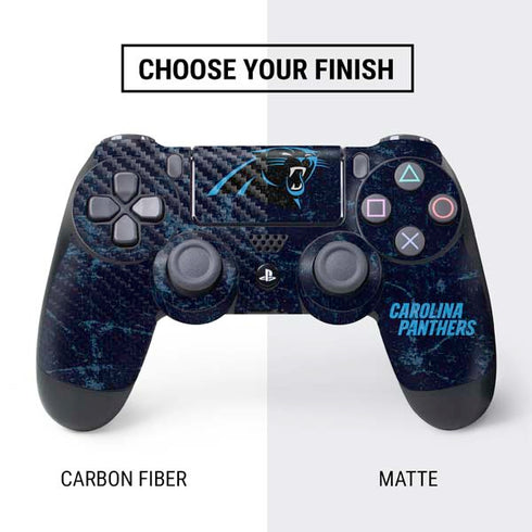 NFL Carolina Panthers Distressed PS4 Controller Skin