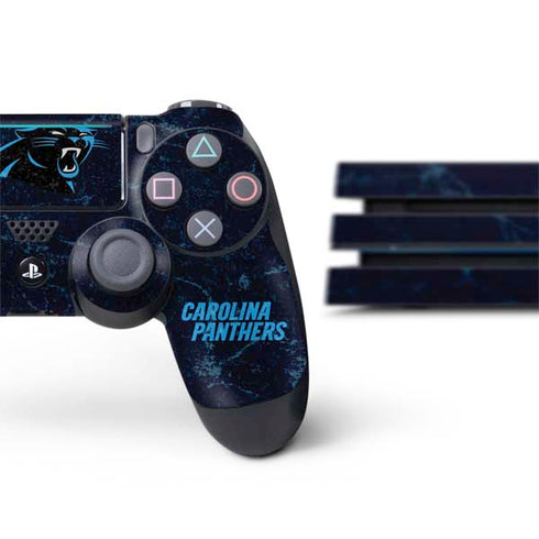 NFL Carolina Panthers Distressed PS4 Pro Bundle Skin