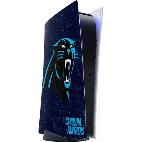 NFL Carolina Panthers Distressed PS5 Digital Edition Console Skin