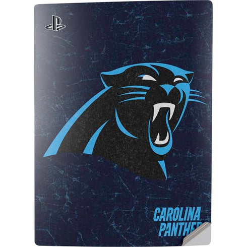 NFL Carolina Panthers Distressed PS5 Digital Edition Console Skin