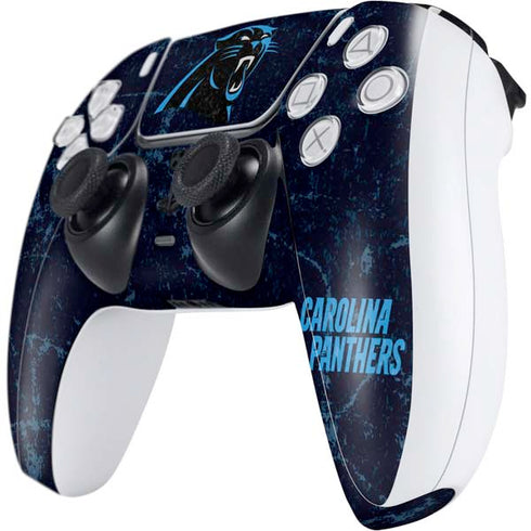NFL Carolina Panthers Distressed PS5 Controller Skin