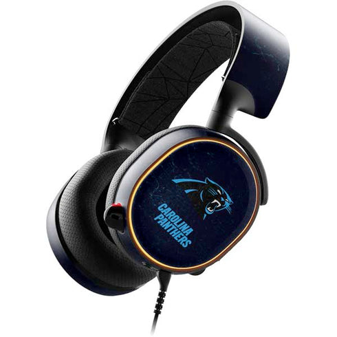 NFL Carolina Panthers Distressed SteelSeries Arctis 5 Skin