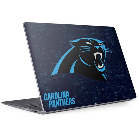 NFL Carolina Panthers Distressed Surface Laptop 2 Skin