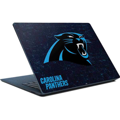 NFL Carolina Panthers Distressed Surface Laptop Skin