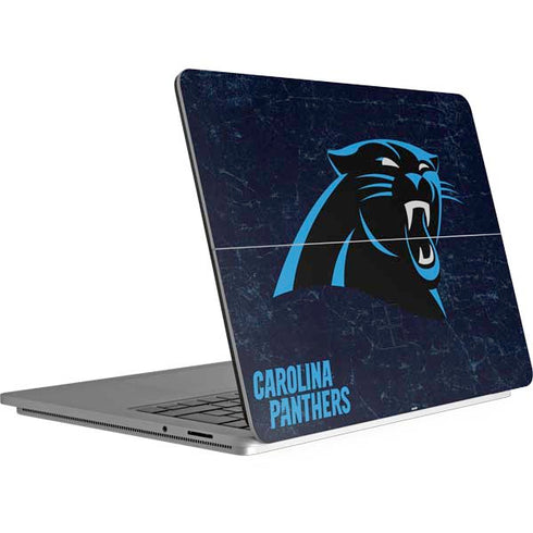 NFL Carolina Panthers Distressed Surface Laptop Studio Skin