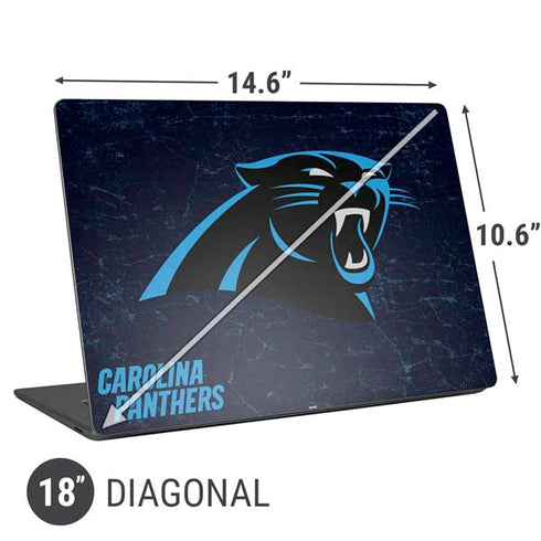 NFL Carolina Panthers Distressed Universal Laptop 18in (14.6 x 10.6in) Skin