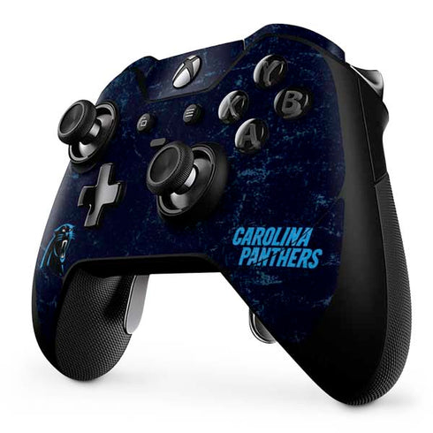 NFL Carolina Panthers Distressed Xbox One Elite Controller Skin