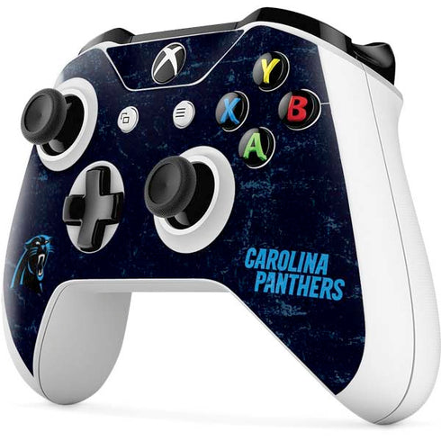 NFL Carolina Panthers Distressed Xbox One S Controller Skin