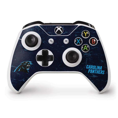 NFL Carolina Panthers Distressed Xbox One S Controller Skin