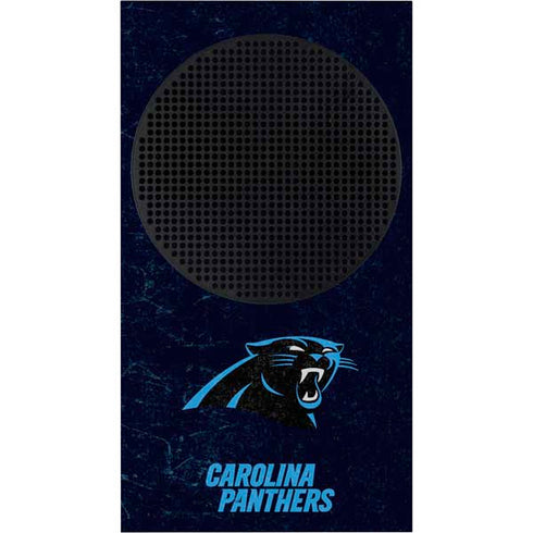 NFL Carolina Panthers Distressed Xbox Series S Console Skin