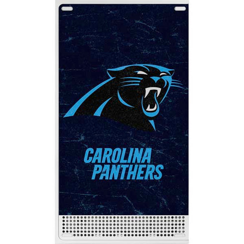 NFL Carolina Panthers Distressed Xbox Series S Console Skin