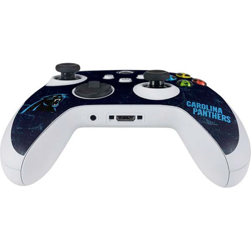 NFL Carolina Panthers Distressed Xbox Series S Controller Skin