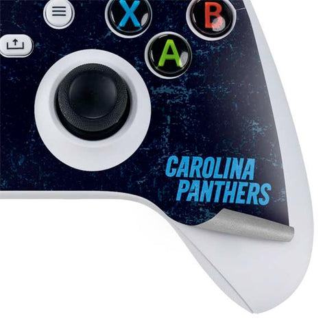 NFL Carolina Panthers Distressed Xbox Series S Controller Skin
